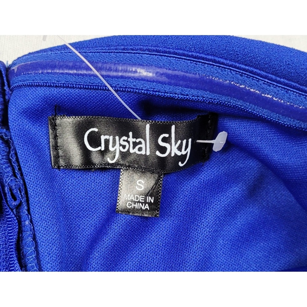 Crystal Sky Royal Blue Strapless Wide-leg Jumpsuit Womens Size S - Picture 5 of 8